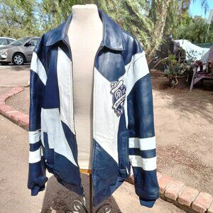 RocaWear Leather Jacket XL 90s hip-hop Roca Wear XL Scuffs Race to Glory Winners